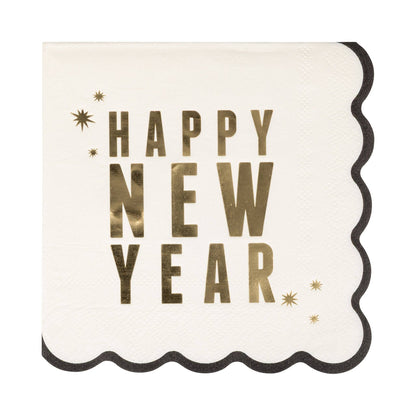 NYE1239 - Happy New Year Cocktail Napkin - Bria Blair Creative