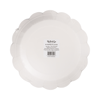 NYE1341 - Black Happy New Year's 9" Paper Dinner Plates - Bria Blair Creative