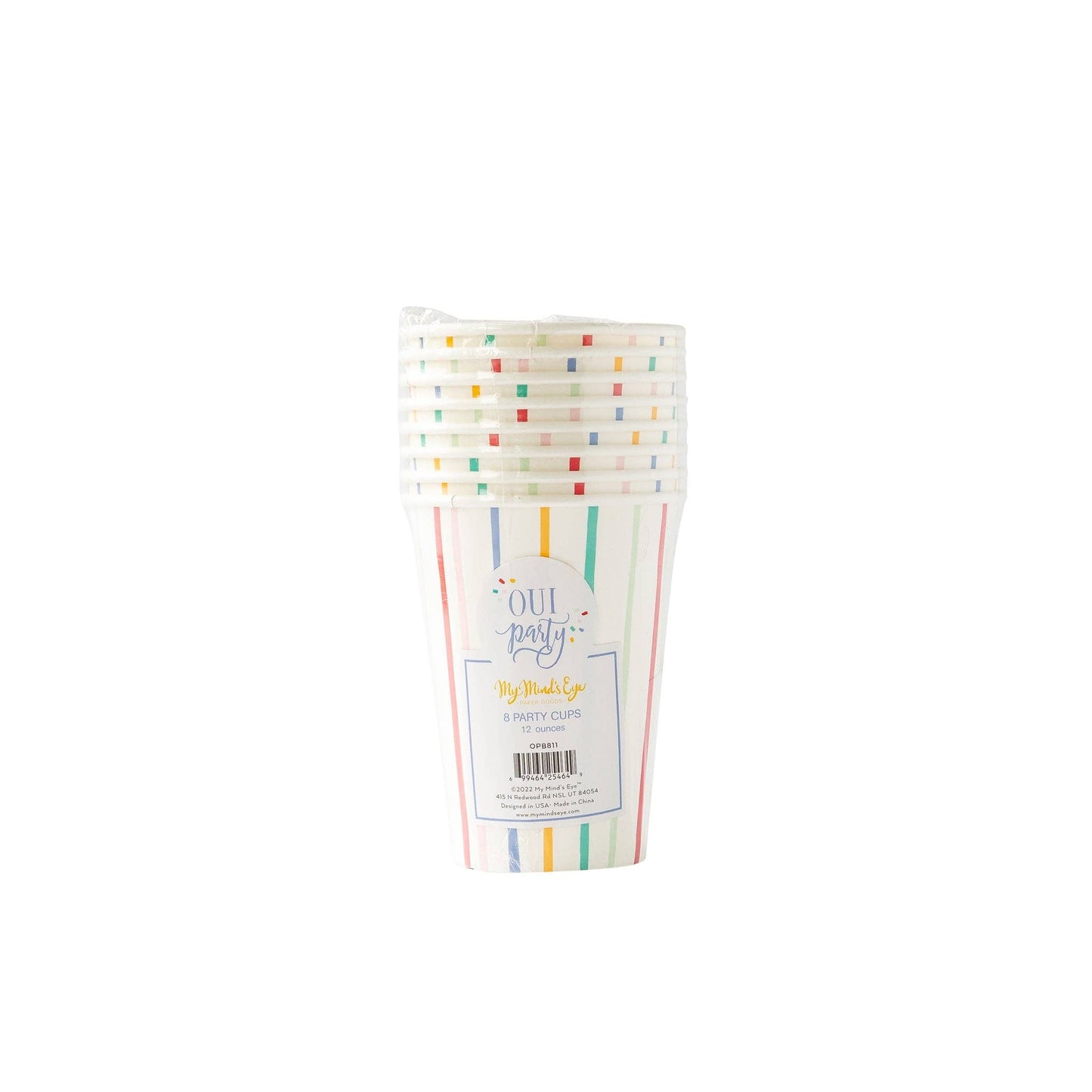 OPB811 - Oui Party Birthday Paper Party Cups - Bria Blair Creative