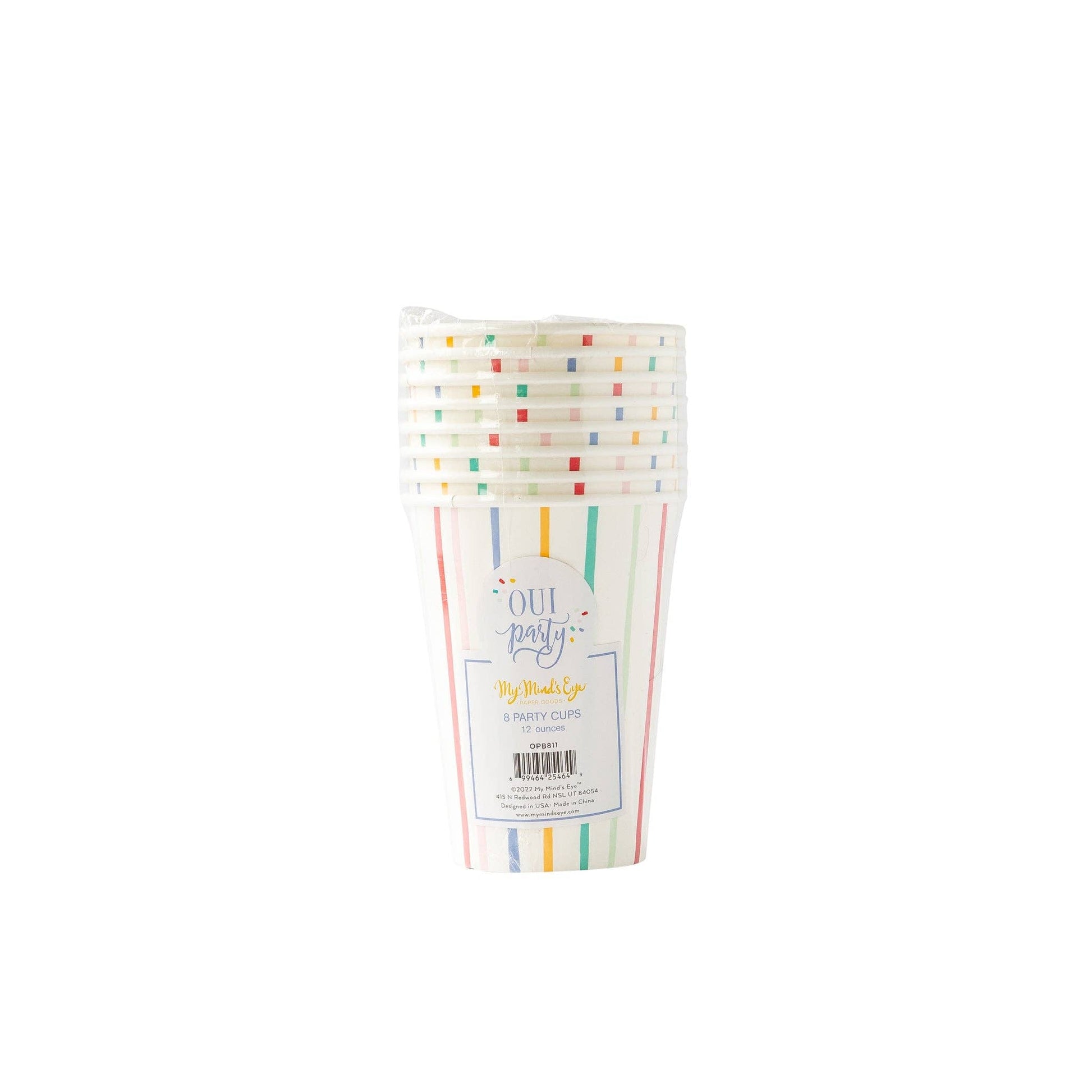 OPB811 - Oui Party Birthday Paper Party Cups - Bria Blair Creative