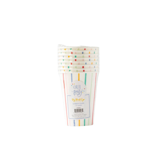 OPB811 - Oui Party Birthday Paper Party Cups - Bria Blair Creative