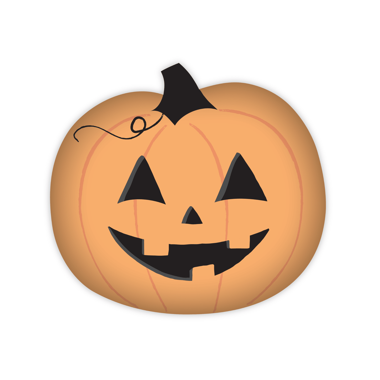 ORANGE JACK - O - LANTERN SMALL PLATES - Bria Blair Creative