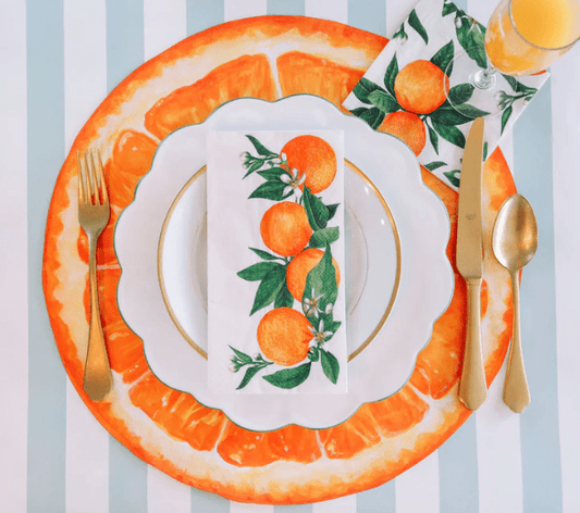Orange Orchard Guest Napkins - Bria Blair Creative