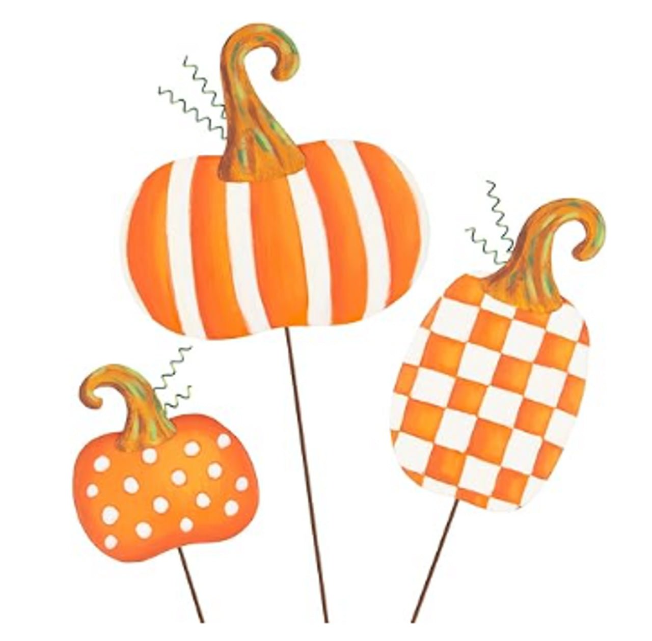 Orange Patterned Pumpkin - large - Bria Blair Creative