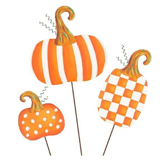 Orange Patterned Pumpkin - large - Bria Blair Creative
