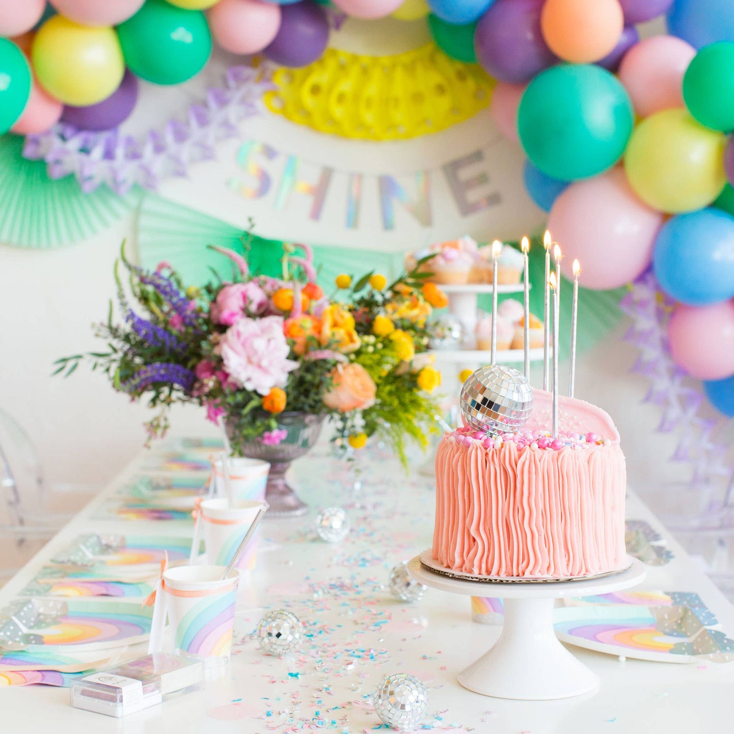 Over the Rainbow Large Plates - 8 Pk. - Bria Blair Creative