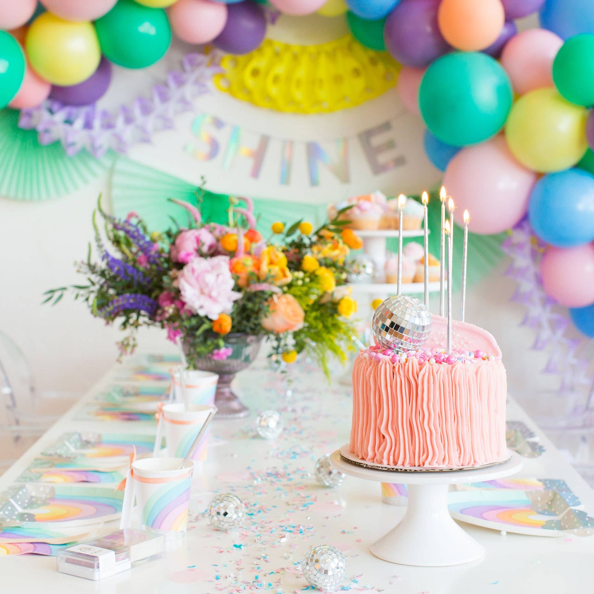 Over the Rainbow Large Plates - 8 Pk. - Bria Blair Creative