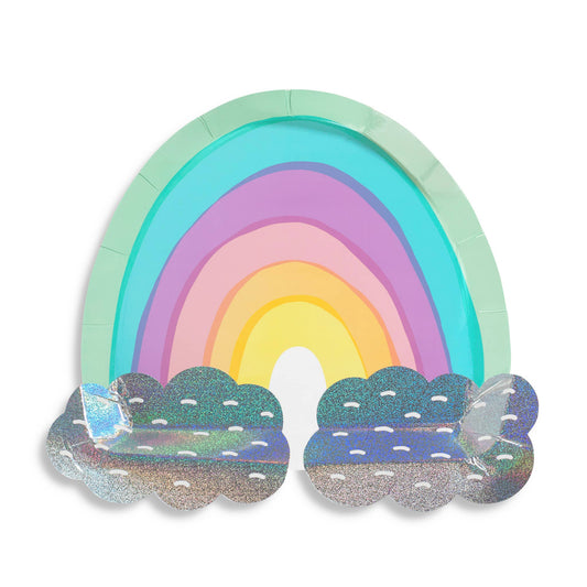 Over the Rainbow Large Plates - 8 Pk. - Bria Blair Creative