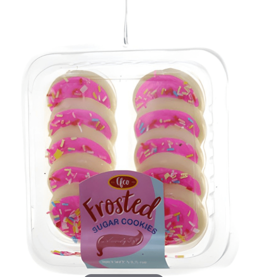 Pack of Pink Frosted Sugar Cookie Ornaments - Bria Blair Creative