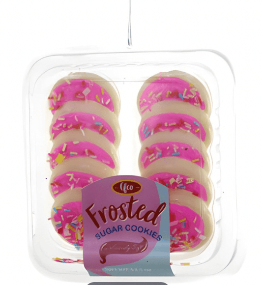 Pack of Pink Frosted Sugar Cookie Ornaments - Bria Blair Creative