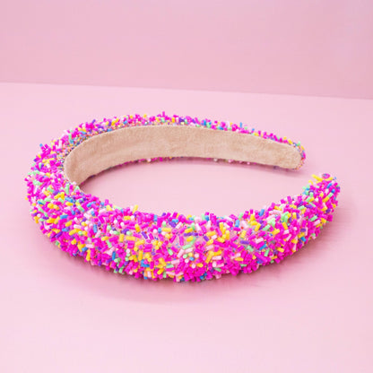 Padded Sprinkles Headband: Light Blue - Bria Blair Creative