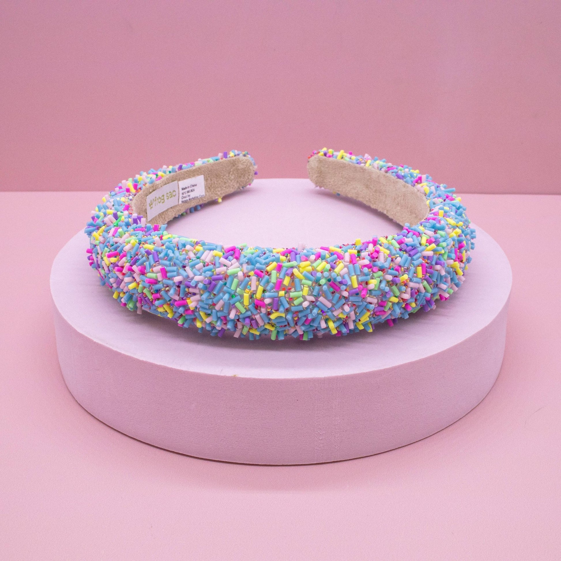 Padded Sprinkles Headband: Light Blue - Bria Blair Creative