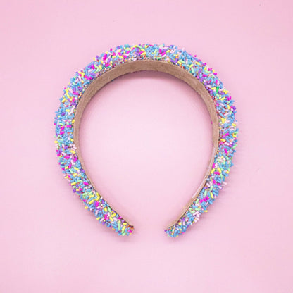 Padded Sprinkles Headband: Light Blue - Bria Blair Creative