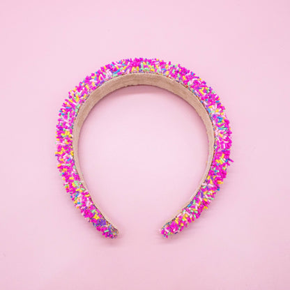 Padded Sprinkles Headband: Light Blue - Bria Blair Creative