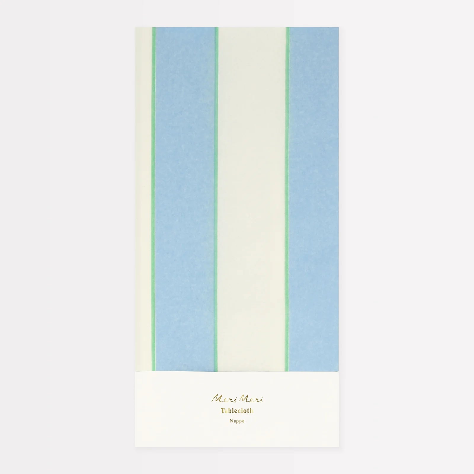 Pale Blue Striped Tablecloth - Bria Blair Creative