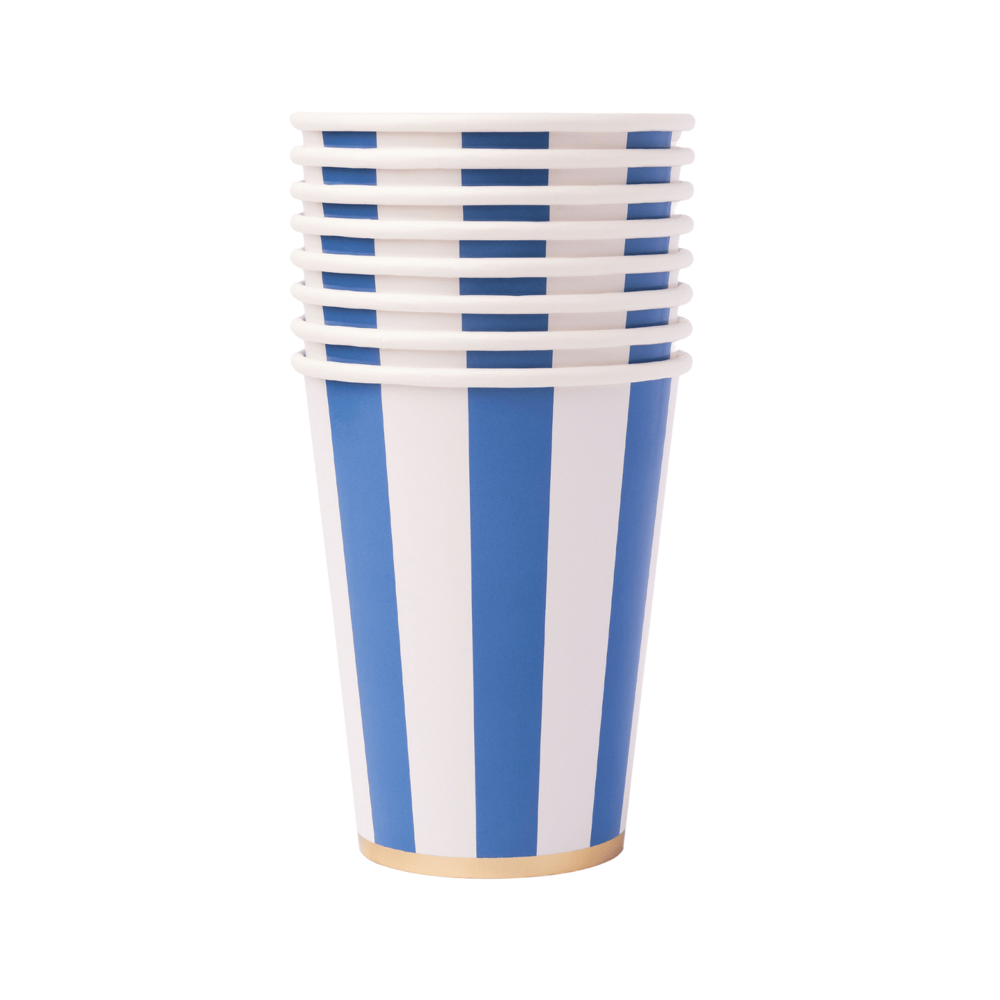 PALISADES BLUE SIGNATURE CABANA STRIPE CUPS - Bria Blair Creative