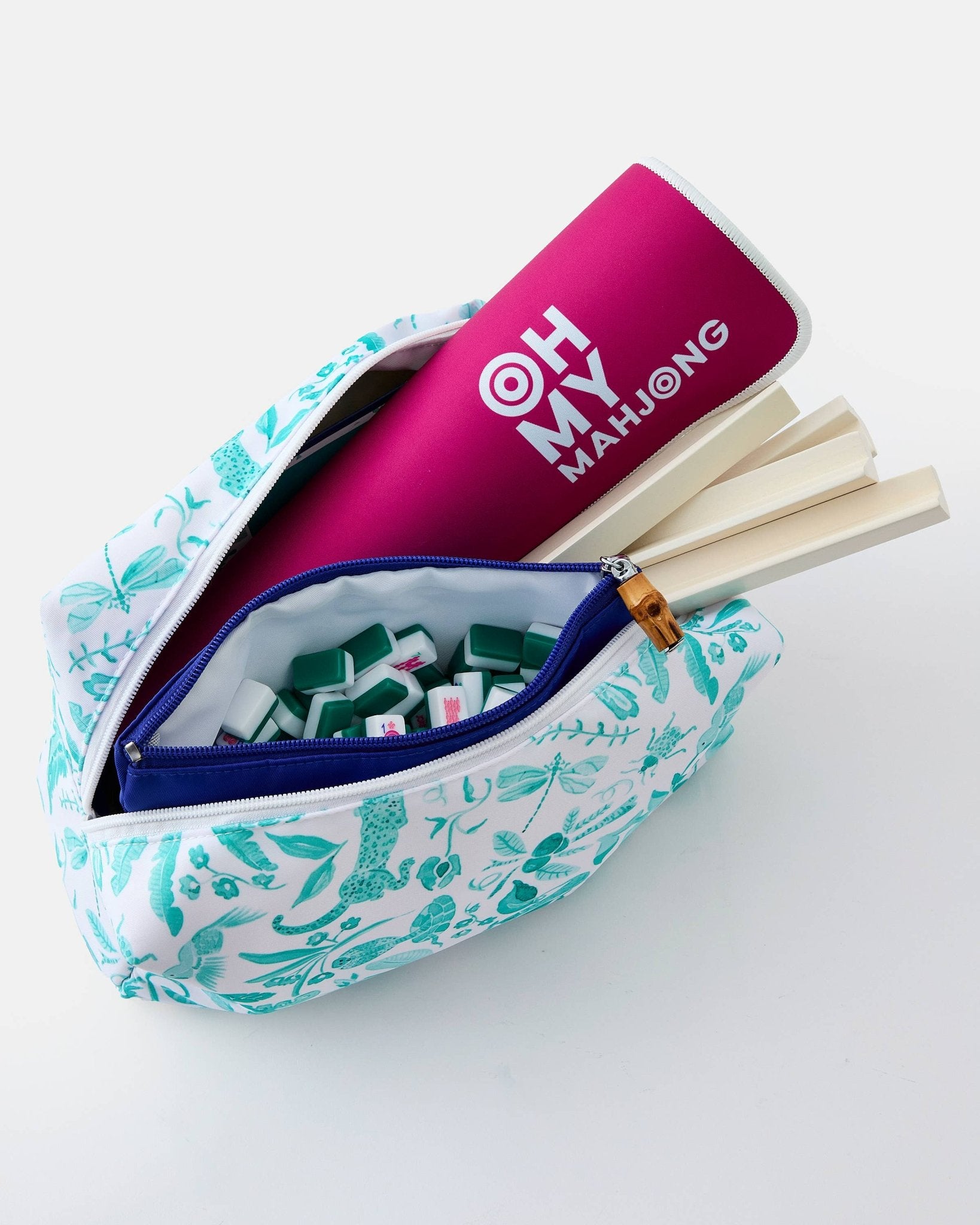 Palm Beach Green Mahjong Travel Set - Bria Blair Creative