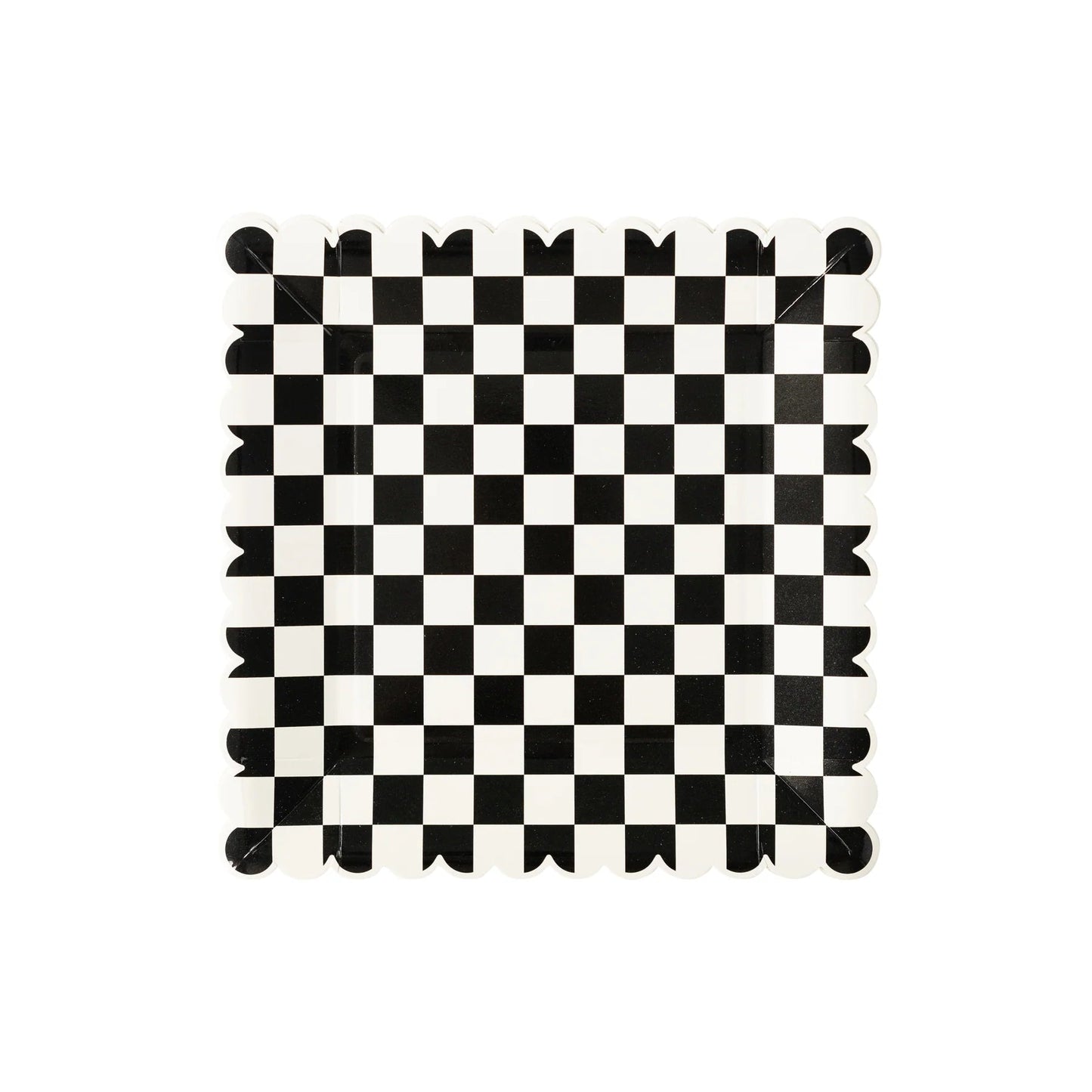 Party More Checkered Paper Plate - Bria Blair Creative