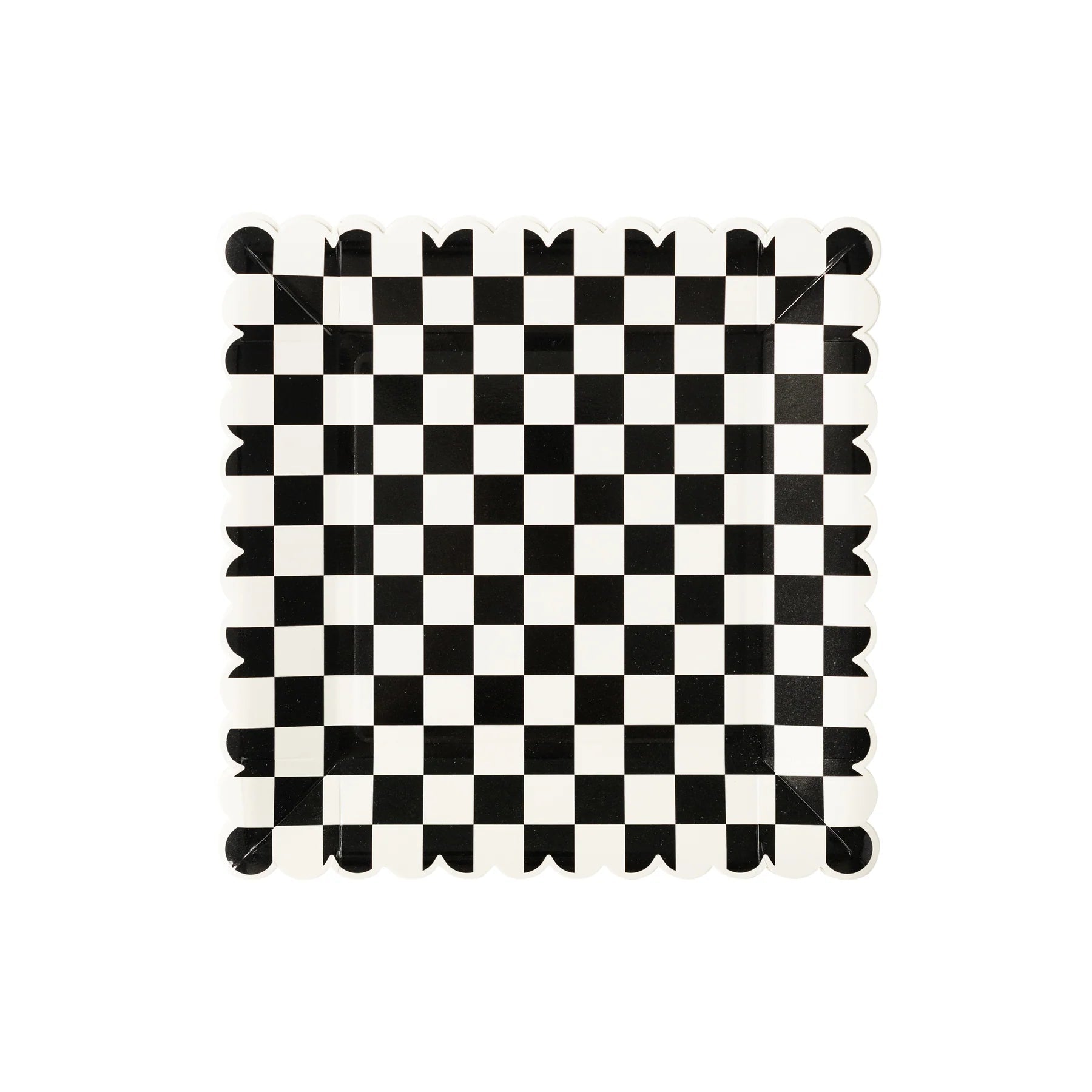 Party More Checkered Paper Plate - Bria Blair Creative