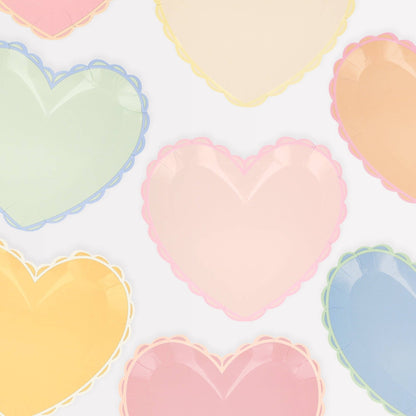 Pastel Heart Large Plates - Bria Blair Creative