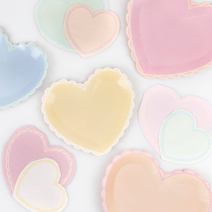 Pastel Heart Large Plates - Bria Blair Creative