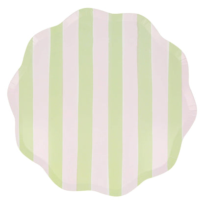 Pastel Stripe Dinner Plates - Bria Blair Creative