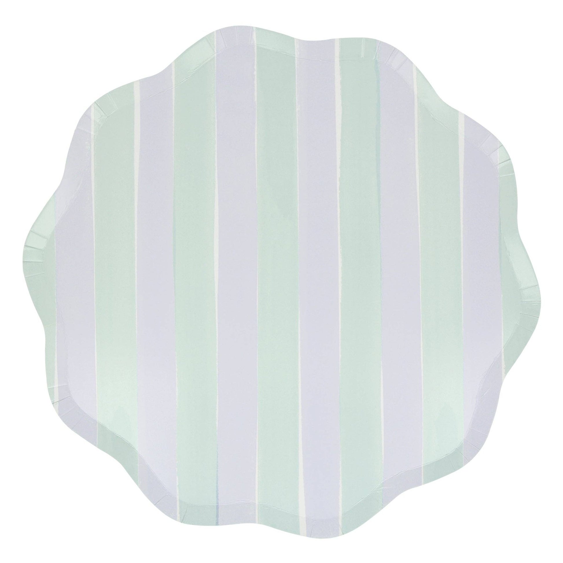 Pastel Stripe Dinner Plates - Bria Blair Creative