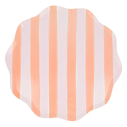 Pastel Stripe Dinner Plates - Bria Blair Creative