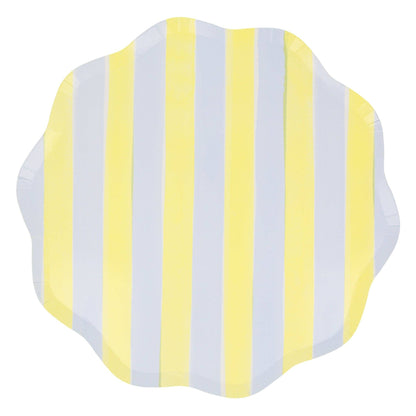Pastel Stripe Dinner Plates - Bria Blair Creative