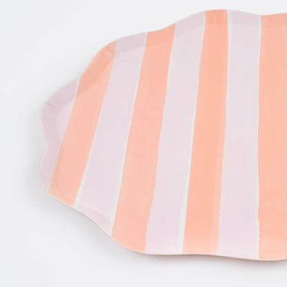Pastel Stripe Dinner Plates - Bria Blair Creative