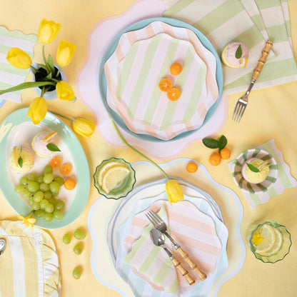 Pastel Stripe Small Napkins - Bria Blair Creative