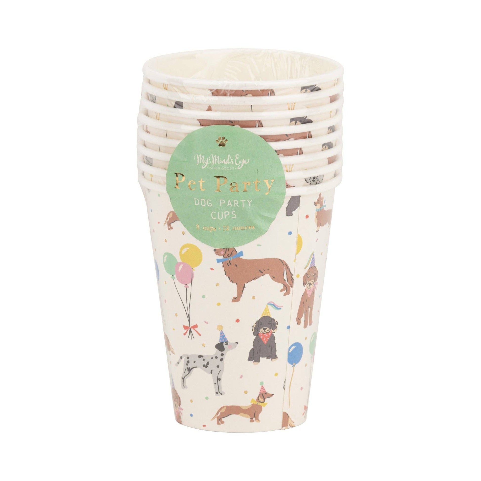 PET1111 - Dog Party Cup - 12 oz - Bria Blair Creative