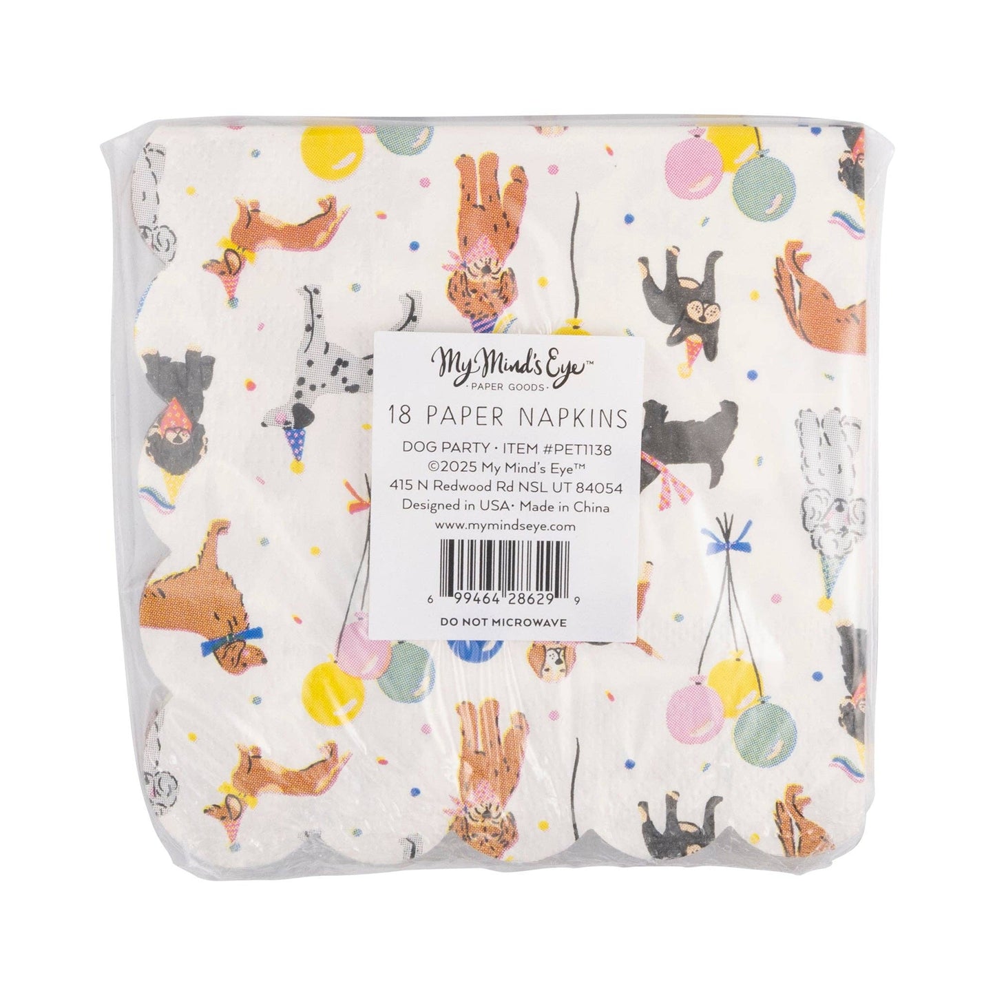 PET1138 - Dog Party Cocktail Napkin - Bria Blair Creative