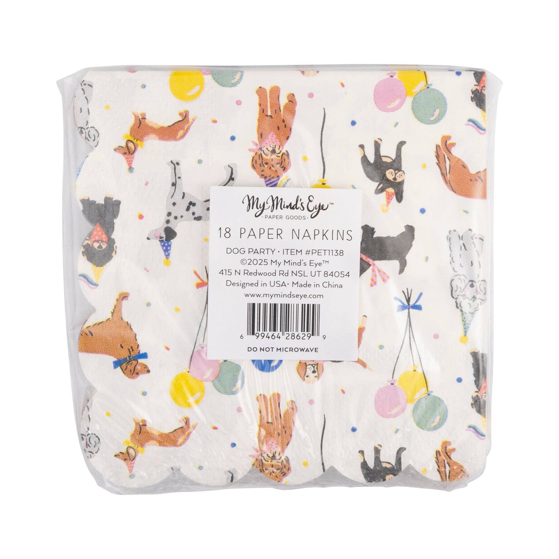 PET1138 - Dog Party Cocktail Napkin - Bria Blair Creative