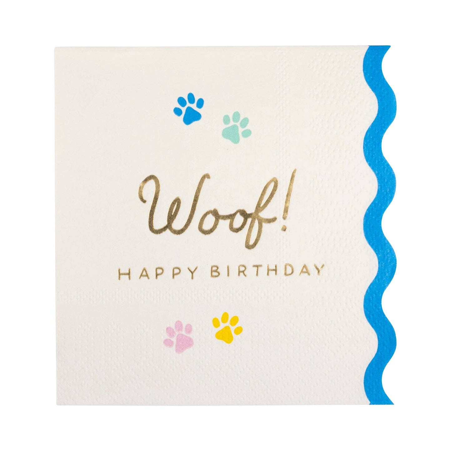 PET1139 - Woof Paw Print Cocktail Napkins - Bria Blair Creative