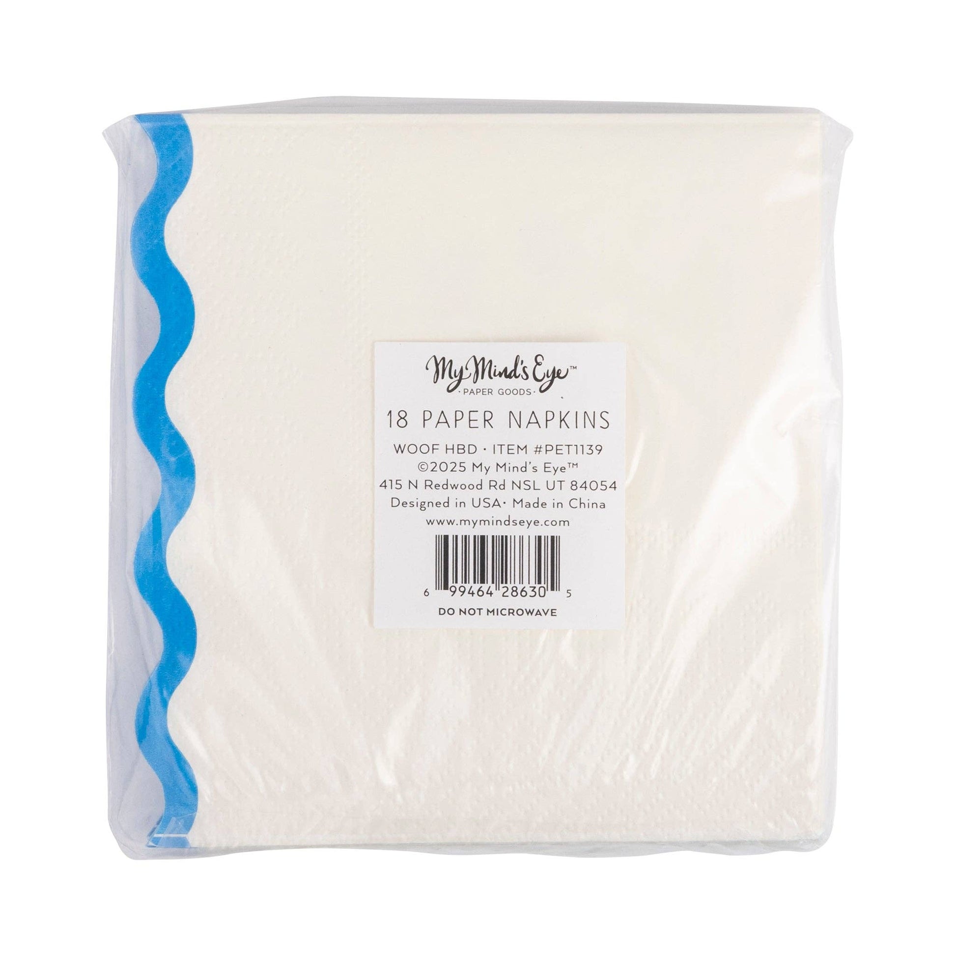 PET1139 - Woof Paw Print Cocktail Napkins - Bria Blair Creative