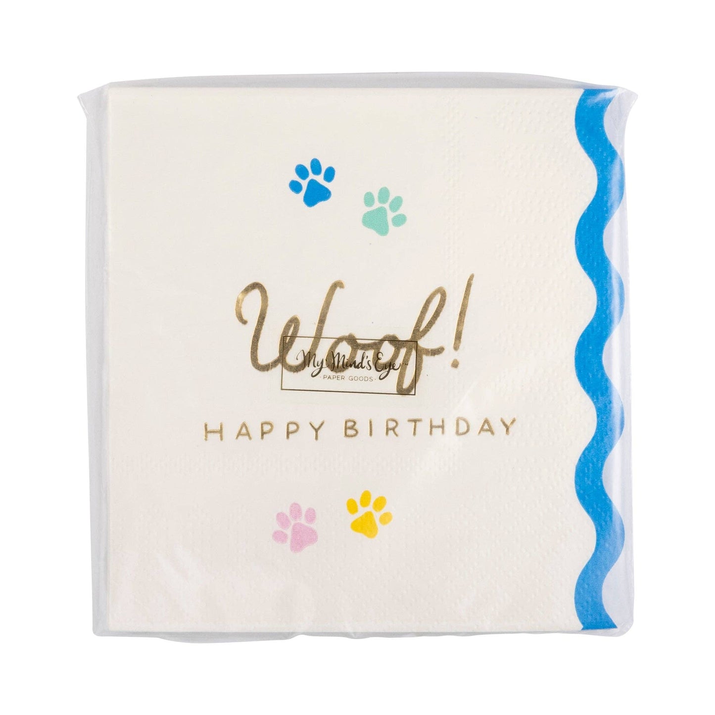 PET1139 - Woof Paw Print Cocktail Napkins - Bria Blair Creative