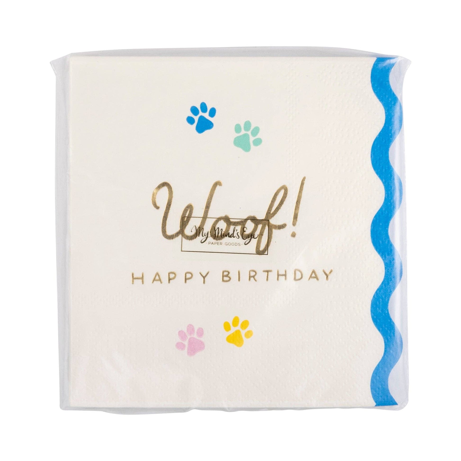PET1139 - Woof Paw Print Cocktail Napkins - Bria Blair Creative