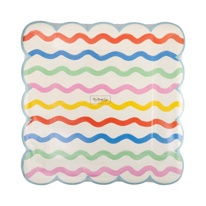 PET1140 - Ric Rac Striped Plate - Bria Blair Creative