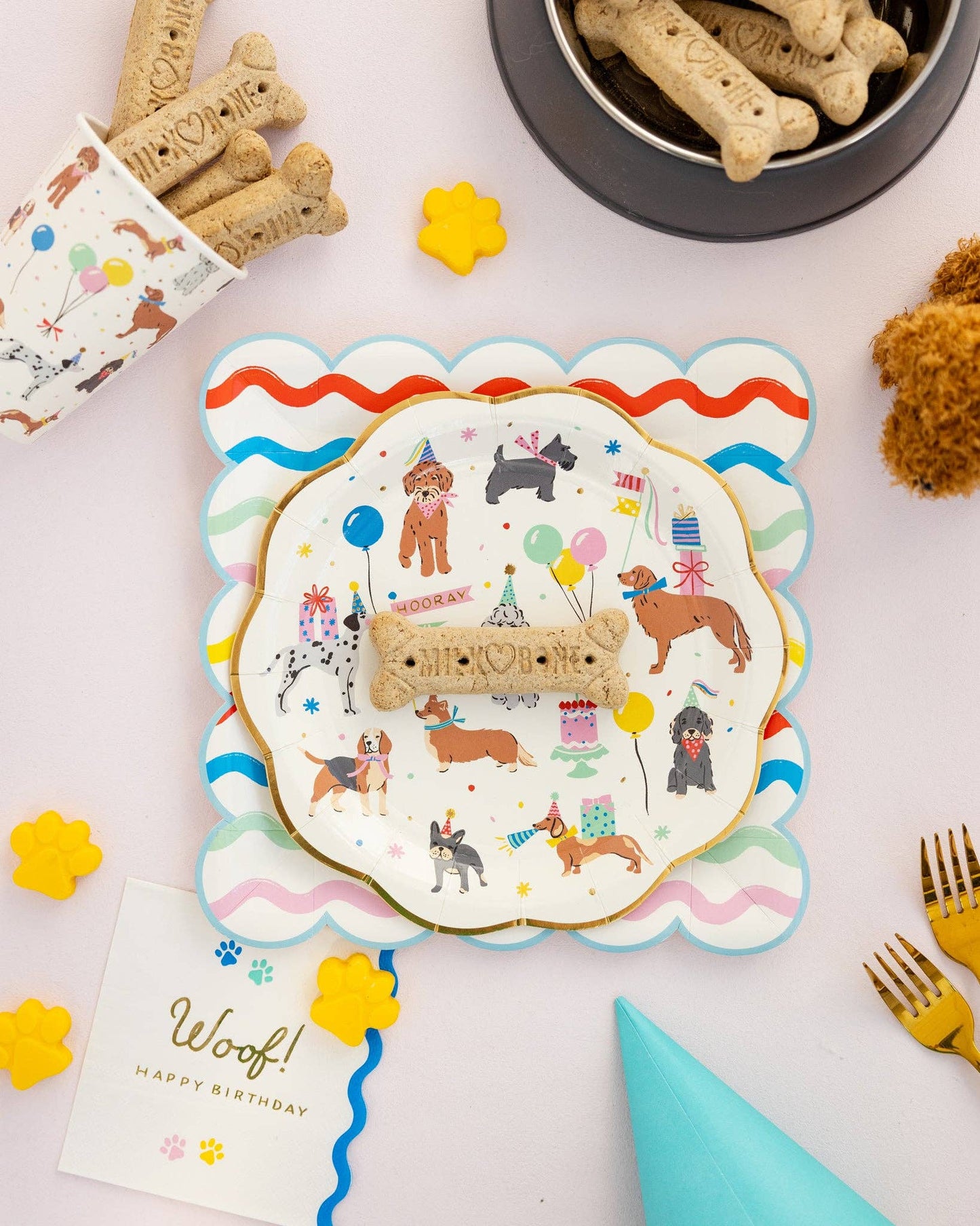 PET1140 - Ric Rac Striped Plate - Bria Blair Creative