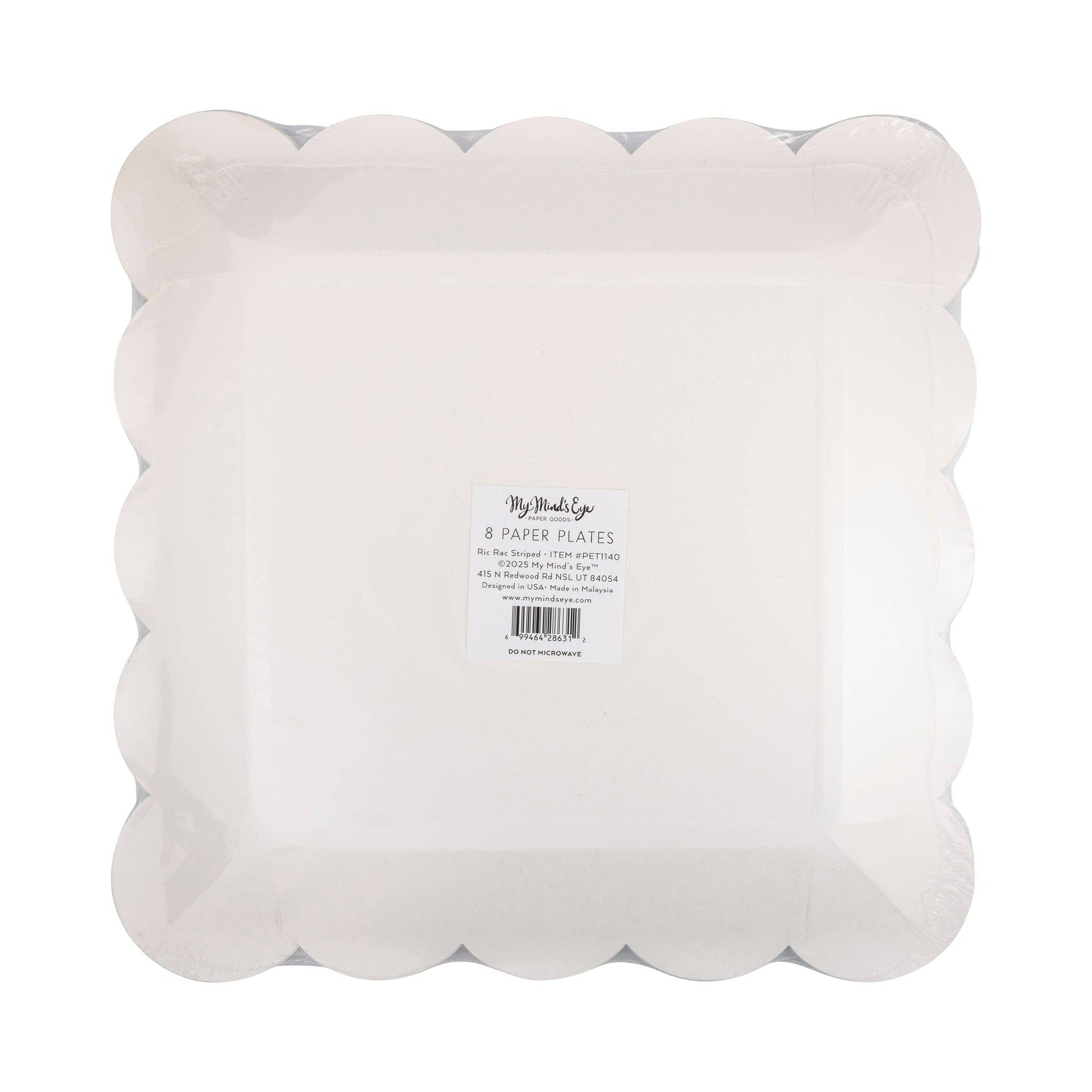 PET1140 - Ric Rac Striped Plate - Bria Blair Creative
