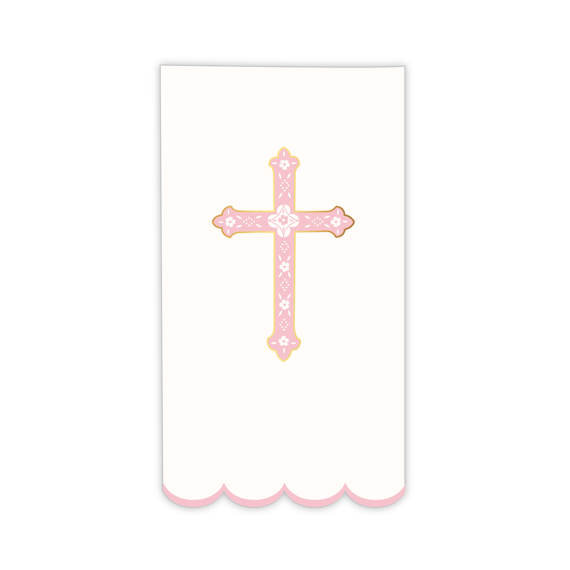 PETAL PINK CROSS GUEST TOWELS - Bria Blair Creative