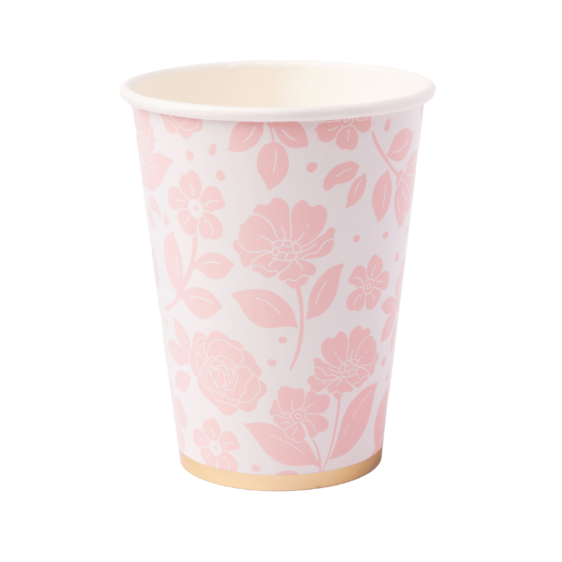 PETAL PINK ELEGANT FLORAL CUPS - Bria Blair Creative