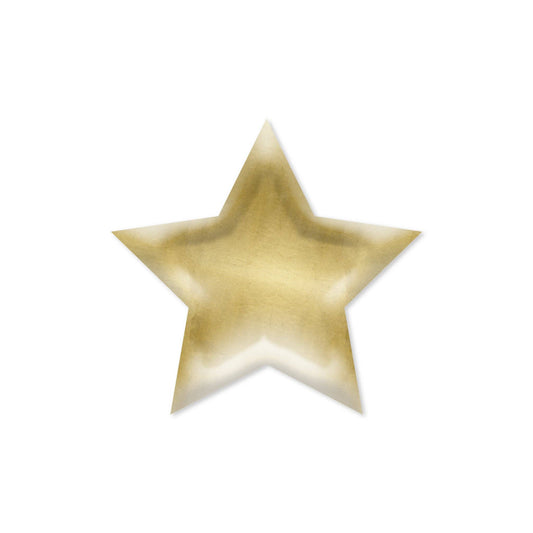 PGB940 - Gold Star Shaped Plate - Bria Blair Creative