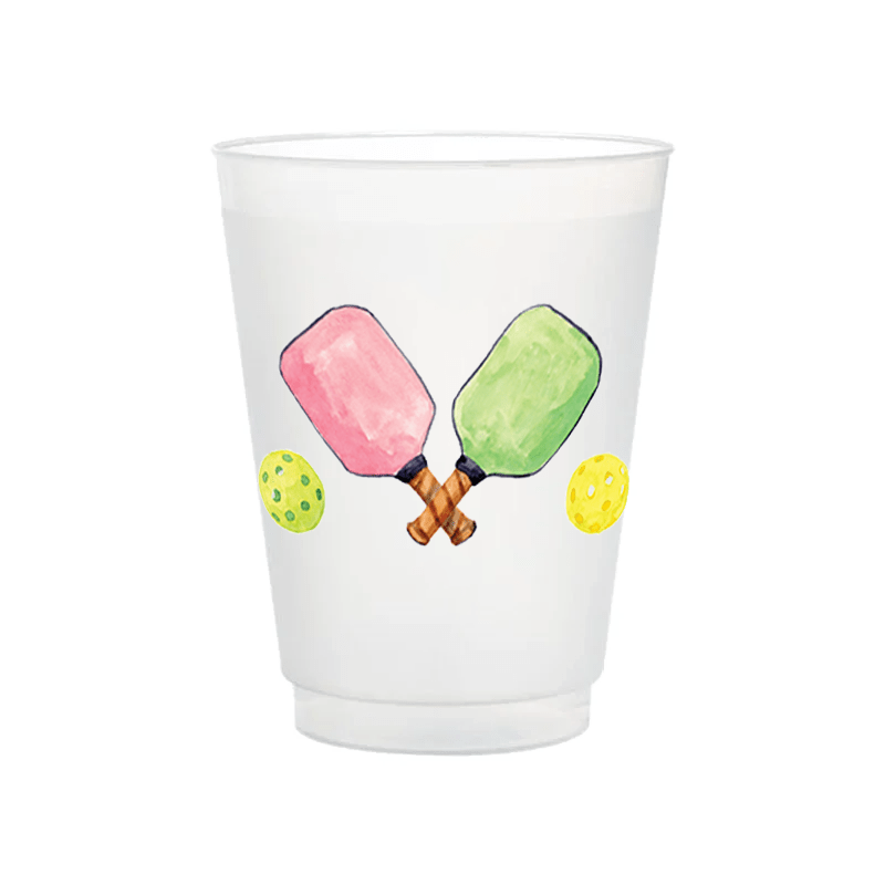 Pickleball Frosted Cups | Set of 6 - Bria Blair Creative