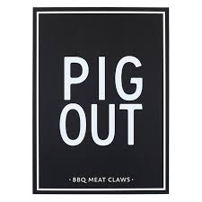 PIG OUT - BBQ Meat Claws Box - Bria Blair Creative
