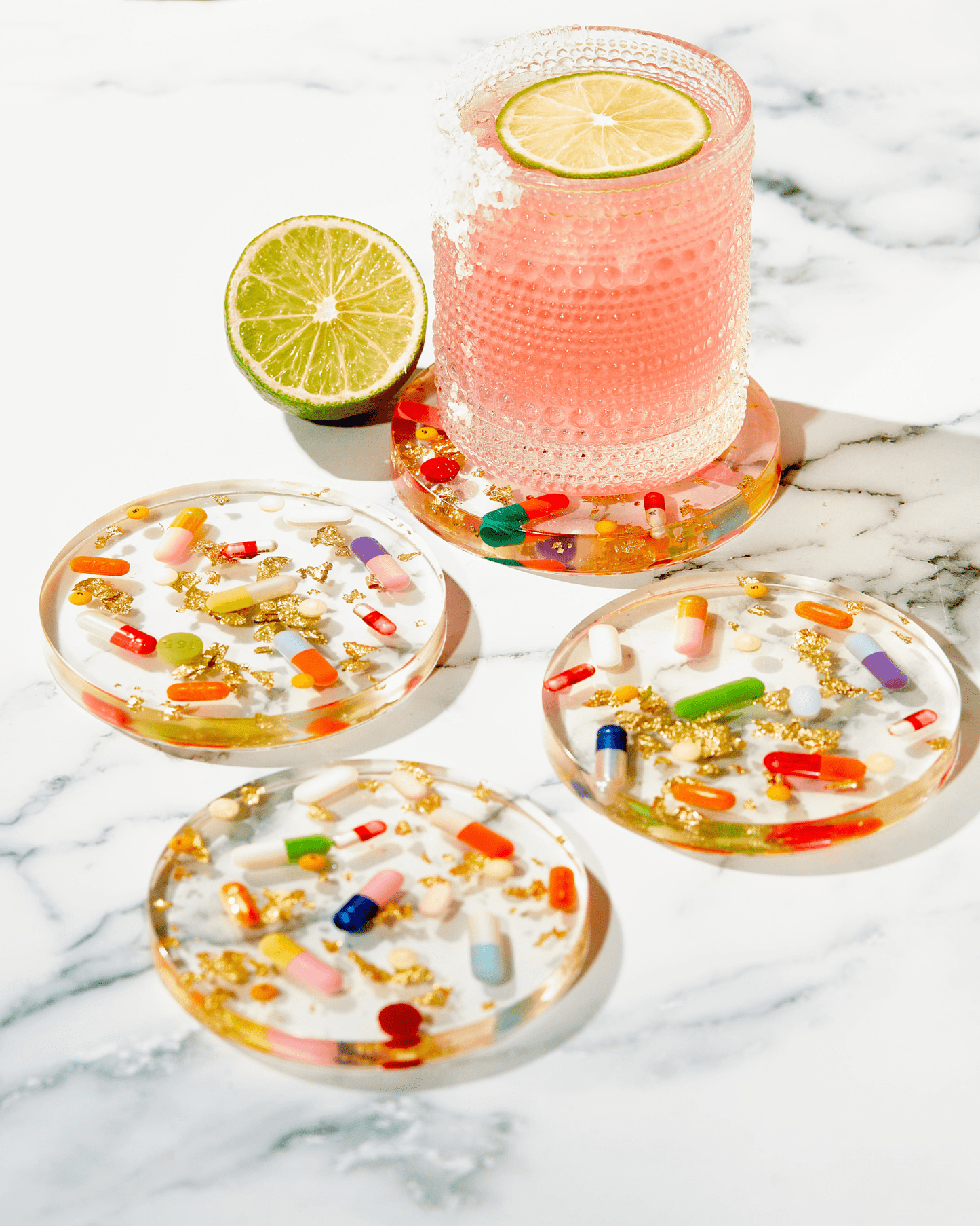 Pill + Gold Coaster: Boxed Set of 4 - Bria Blair Creative
