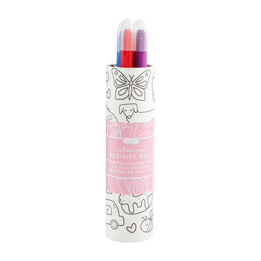 Pink Coloring Roll Crayon Set - Bria Blair Creative