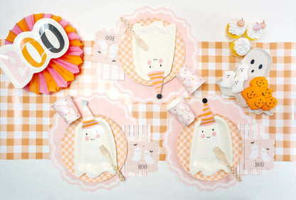 Pink Fancy Scallop Paper Placemats - Bria Blair Creative