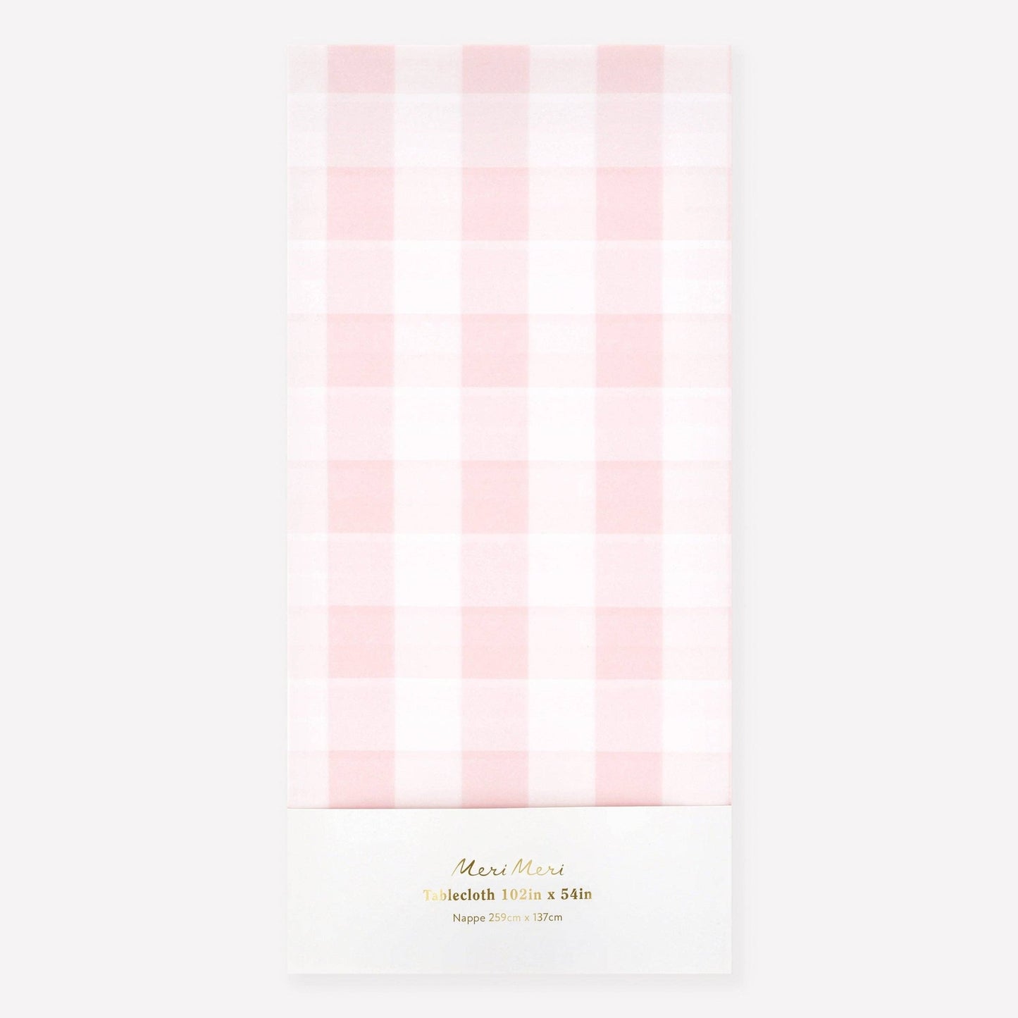 Pink Gingham Paper Tablecloth - Bria Blair Creative
